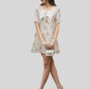 Amrita Summery short dress with embroidered birds-01