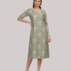 Subadhra Linen digital printed flared dress kurta-01